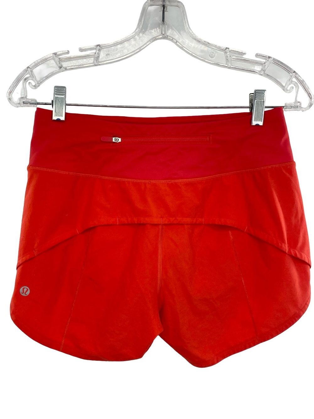 Lululemon Speed Up Mid-Rise Carnation Red Shorts Size 4 - Picture 4 of 8